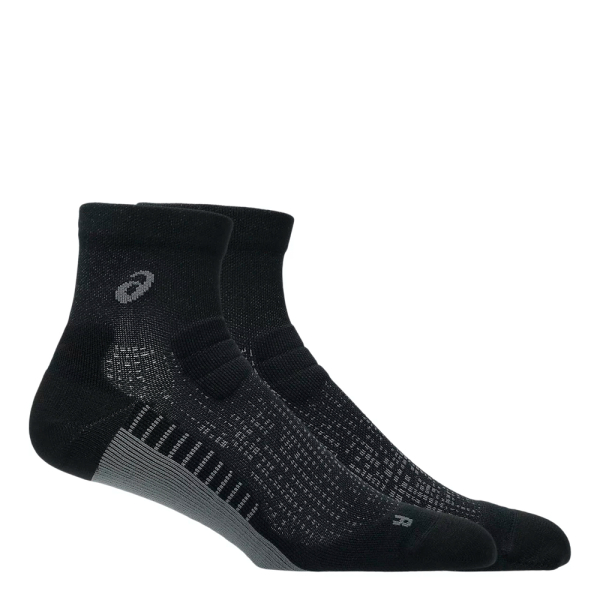 Asics Chaussettes Noir - LOT DE 3 CHAUSSETTES DE COURSE PERFORMANCE QUARTIERS - M - Ref 18$